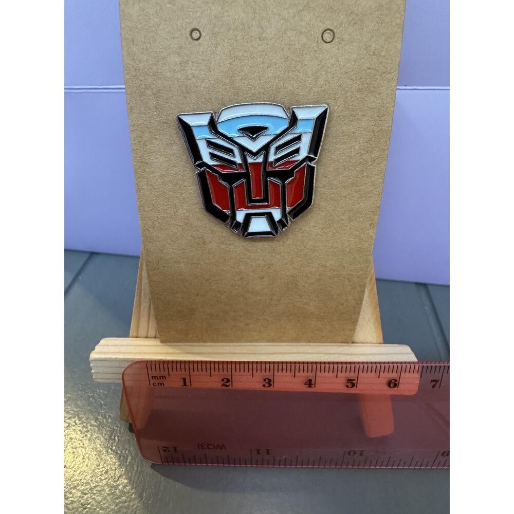 Transformers Autobot Logo Enamel Lapel Pin Red White Black Metal Badge Cartoon